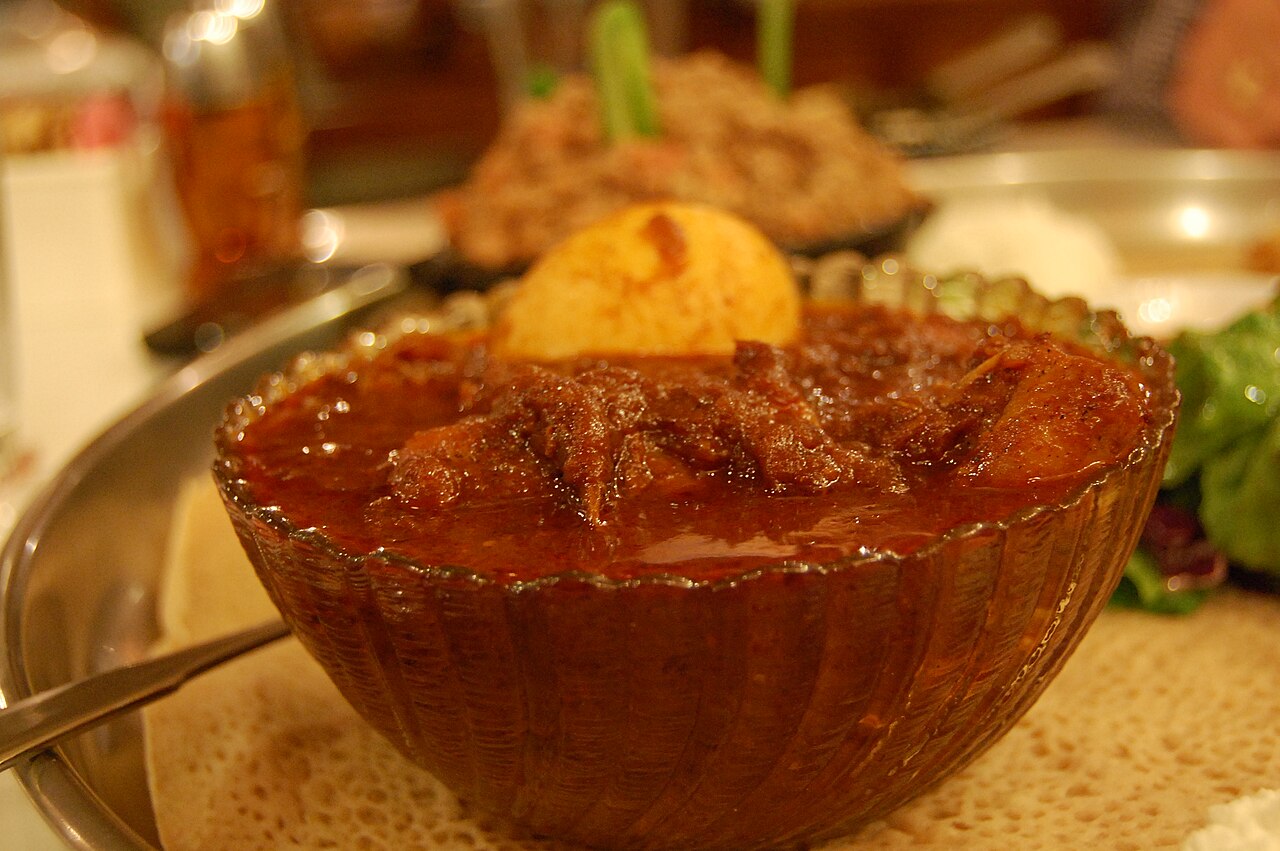 Doro wat on injera
